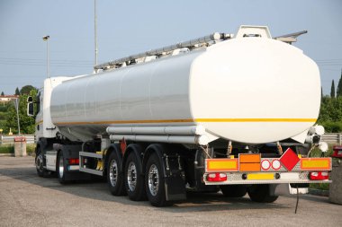 Tanker for the transport of solvent clipart