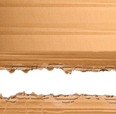 Yazar projesi için yırtık karton