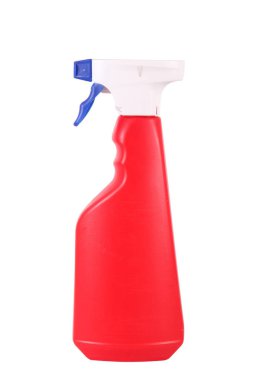 Beyaz arka planda plastik konteyner