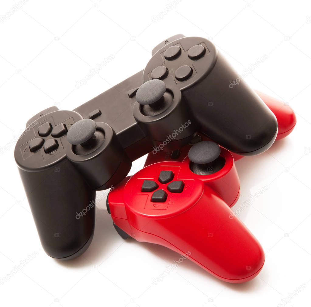 Game Joystick isolated in a white background