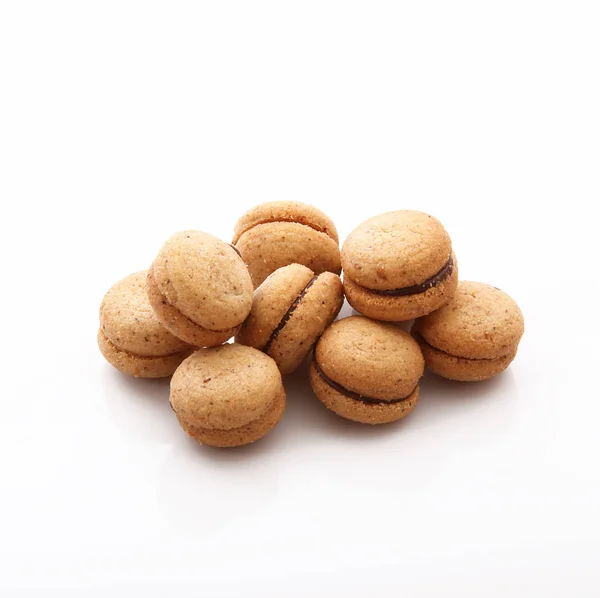 Crisp biscuits in white background — Stock Photo, Image