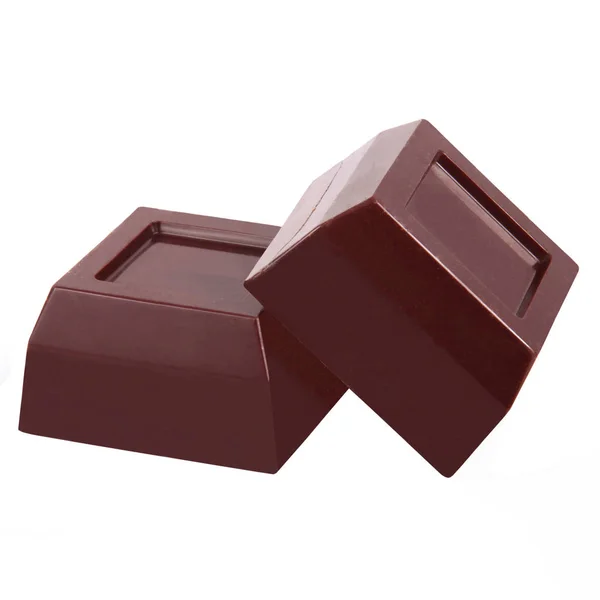 Chocolate aislado en fondo blanco —  Fotos de Stock