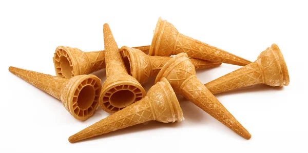 Isolated cones for ice cream in white background — Stock Photo, Image