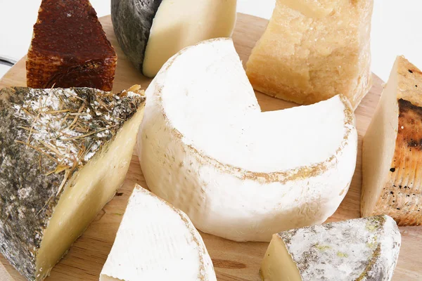 Fondo collage queso italiano — Foto de Stock