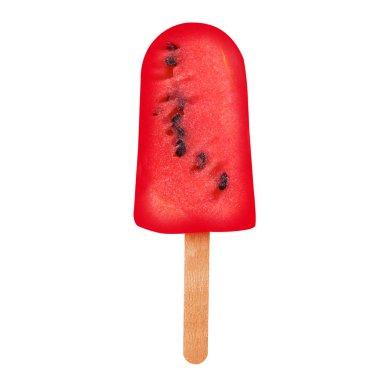 Beyaz arka planda karpuz saçağı