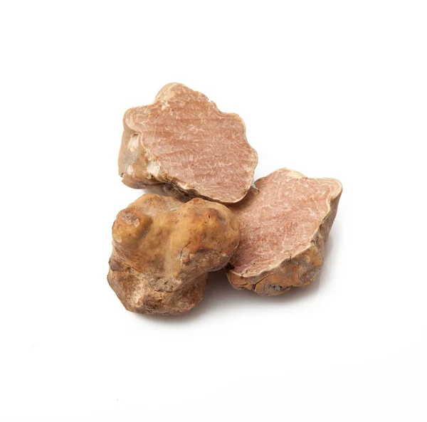 Original italian white truffle in white background — Stock Photo, Image