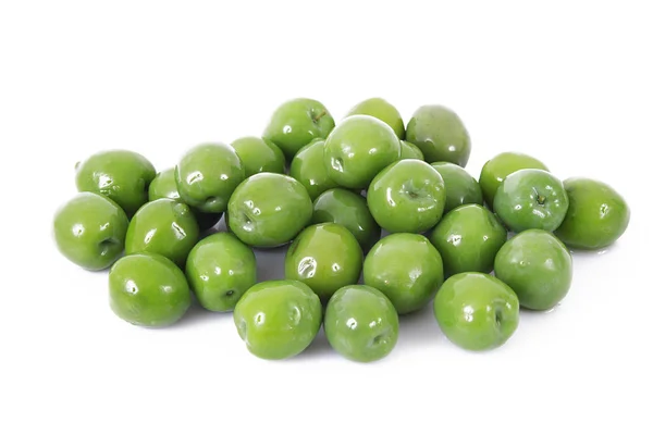 Isolated olives in white background — Stock Photo, Image