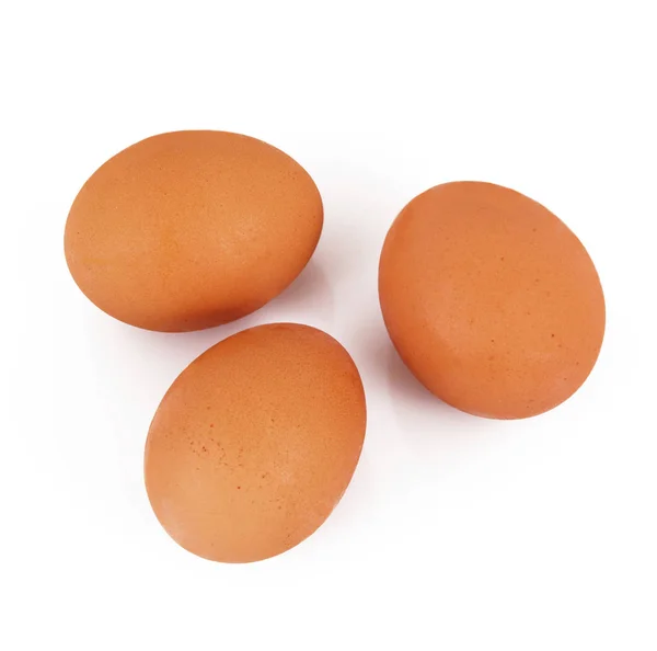 Απομονωμένες αυγά σε λευκό φόντο — Φωτογραφία Αρχείου