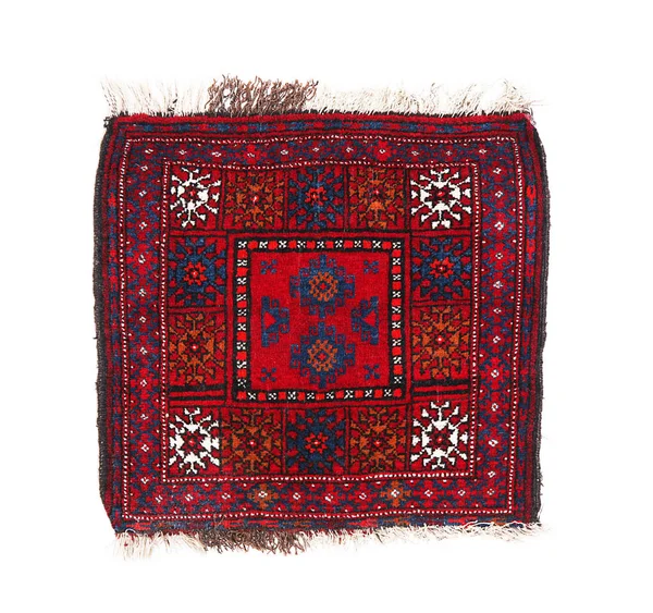Kostbarer persischer Teppich auf weißem Hintergrund — Stockfoto