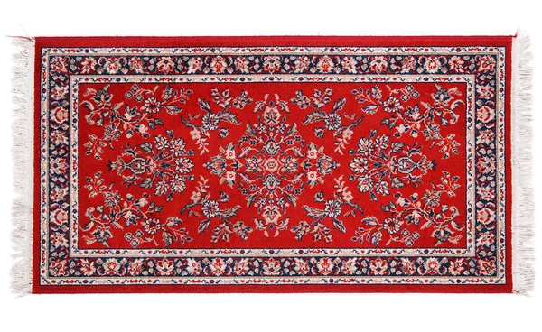 Precious persian carpet on white background — Stock Photo, Image