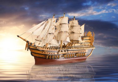 eski Kalyon denize yelken