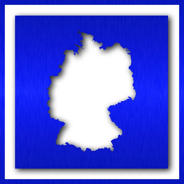 Γερμανία χάρτη σε λευκό φόντο — Φωτογραφία Αρχείου