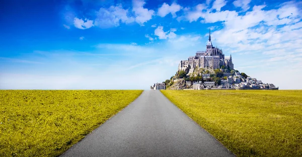 Mont saint michel opatství — Stock fotografie