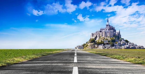 Mont saint michel opatství — Stock fotografie