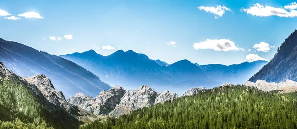 Panorama of italian alps — Stock Photo, Image
