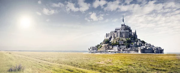 Abadía del Mont Saint Michel — Foto de Stock