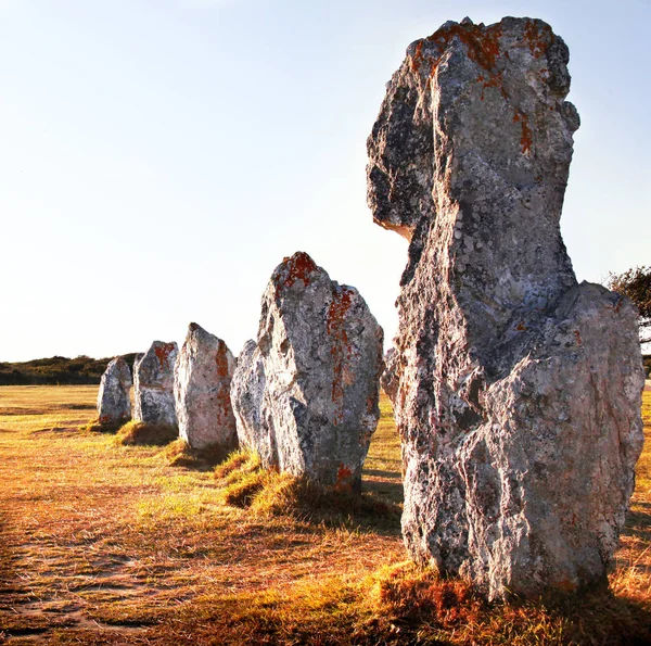 Menhires prehistóricos en territorio francés — Foto de Stock