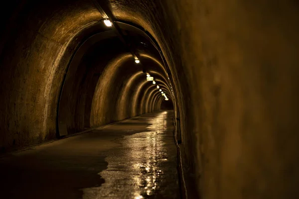 Historische Ondergrondse Tunnel Onder Zagreb Historische Stad Hoofdstad Van Kroatië — Stockfoto