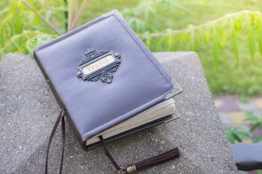 Kahverengi deri el yapımı scrapbooking defter gezginler scra için