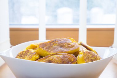 Krep ve diğer tatlılar Shrovetide üzerinde