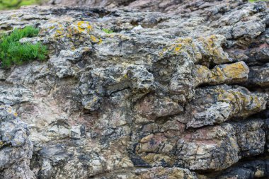 Arka plan doku eski antika duvar yapılmış kırık tuğla bir