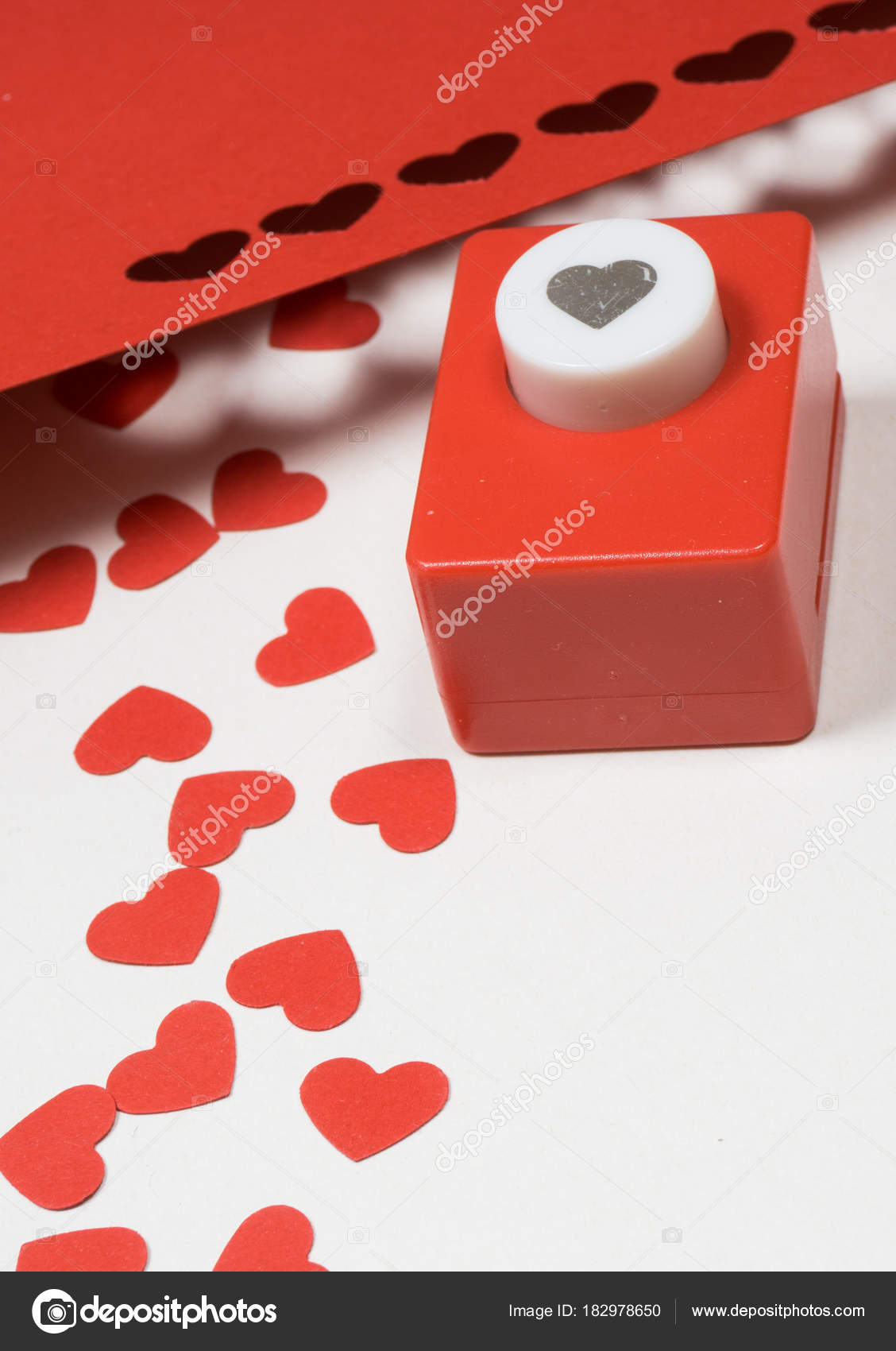 Decoration For Valentine S Day Hole Puncher Made Paper Shapes O