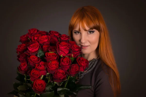 Young woman with ginger hair on international womens day with a