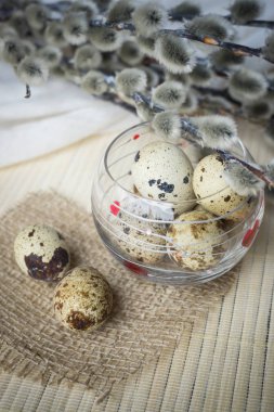 Paskalya Tema, tatil dekorasyon, mumlar, Kukum ve Doğu