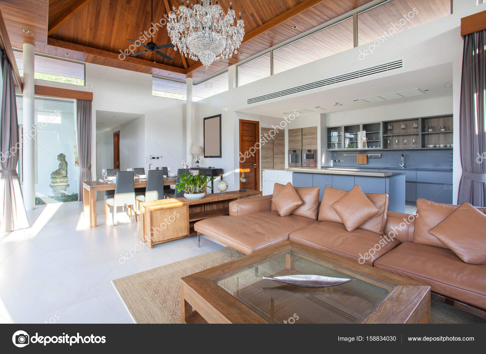 Interior Und Exterior Design Und Hausdekoration Stockfoto