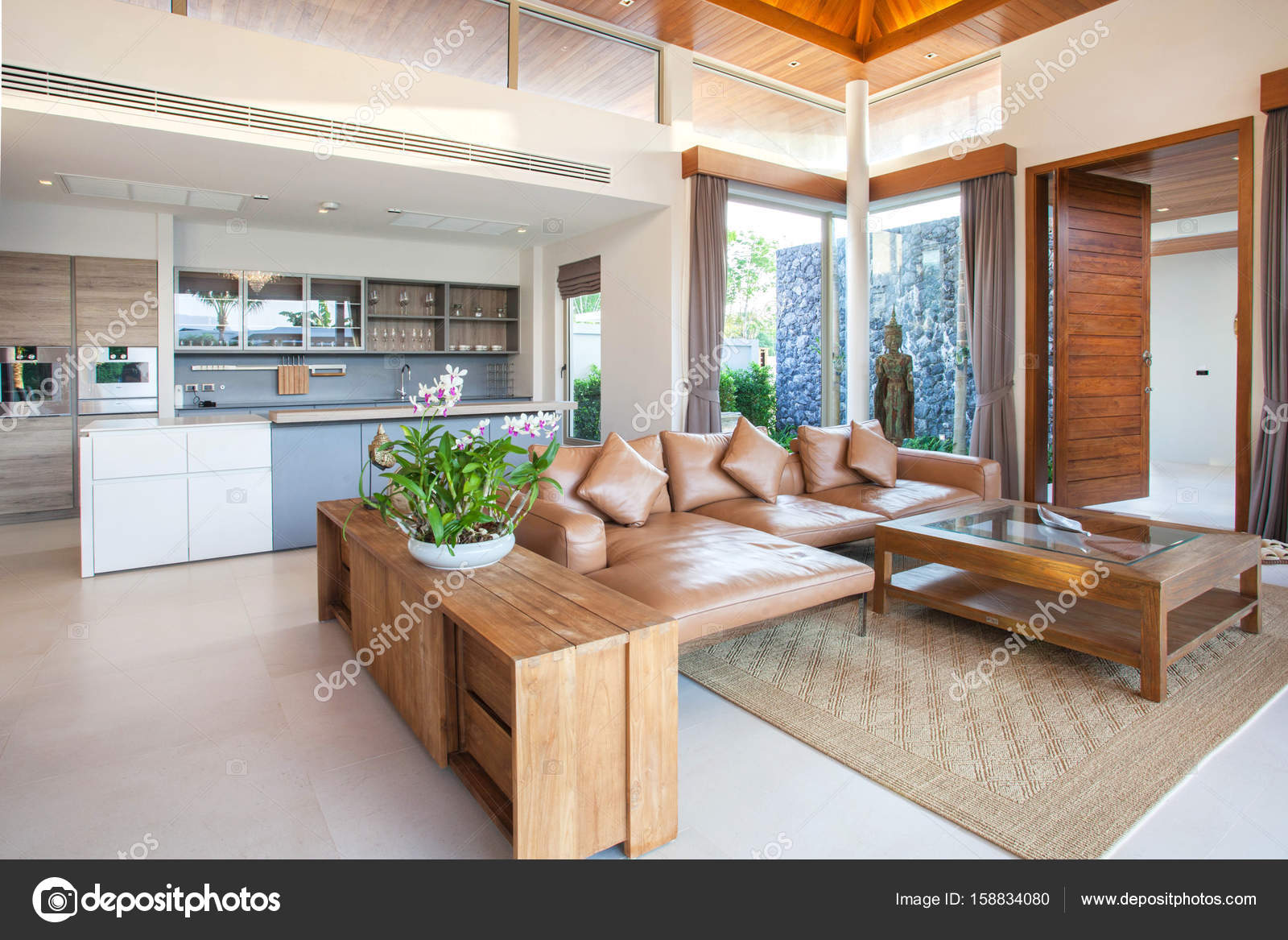 Design di interni ed esterni e decorazione della casa — foto stock ... Design di interni