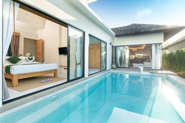 Swiming pool in luxury pool villa