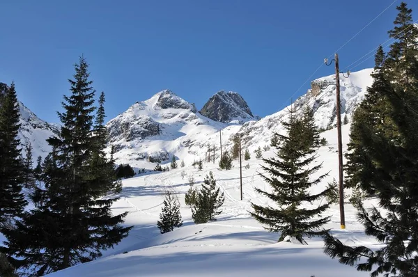 Pico Maliovica en invierno, Parque Nacional Rila en Bulgaria —  Fotos de Stock