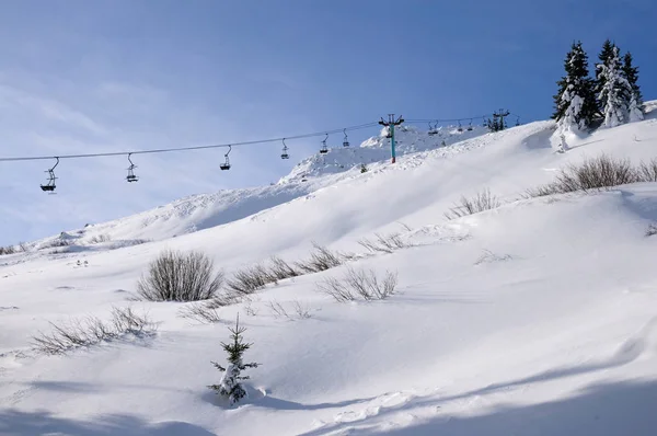 Ski zone Bansko, Bulgaria — Zdjęcie stockowe