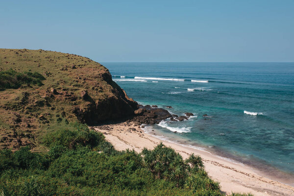 seascape with tropical beach