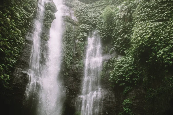 Wodospad w dżungli w Bali — Zdjęcie stockowe