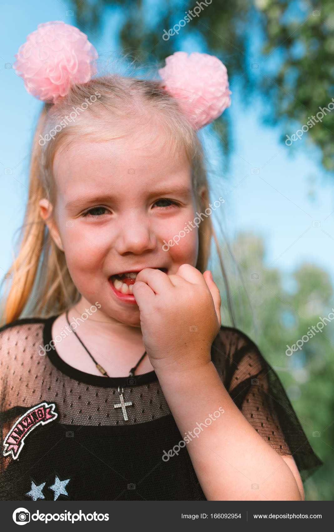 Black Babies With Blue Eyes And Blonde Hair Portrait Of Child