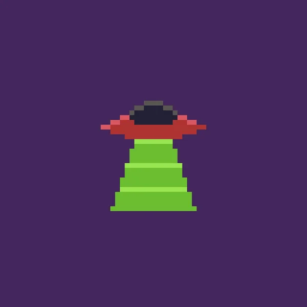 Pixel Art Ufo — Wektor stockowy