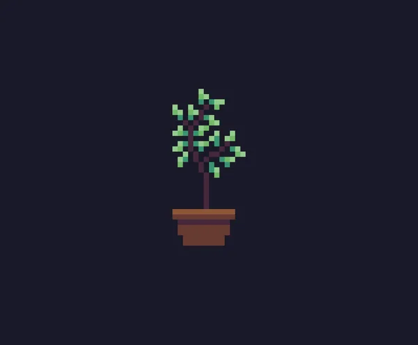 Pixel Art bloem — Stockvector