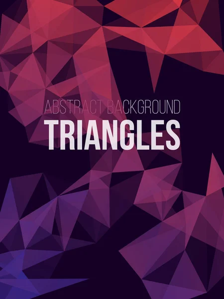 Abstract Triangles Background — Stock Vector