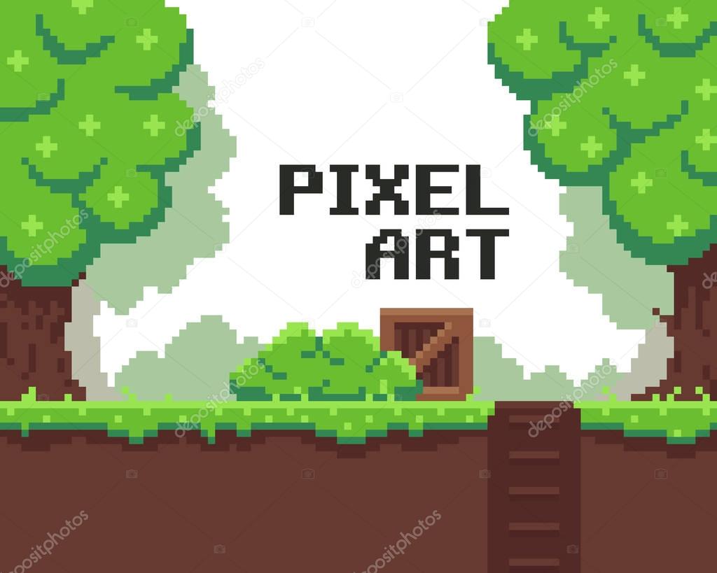 Pixel Game Background