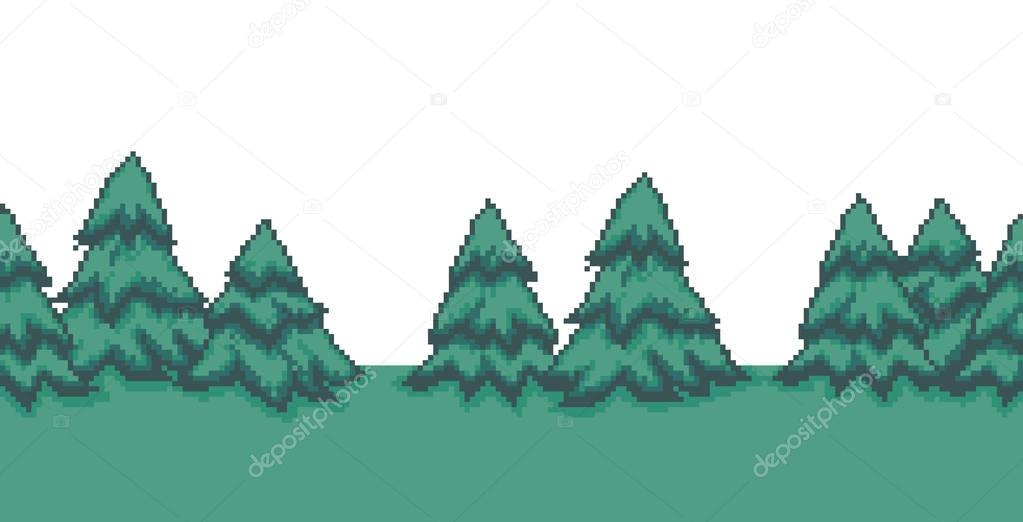 Pixel Art Trees