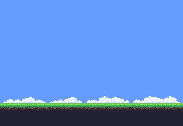 Pixel spelet bakgrunden — Stock vektor