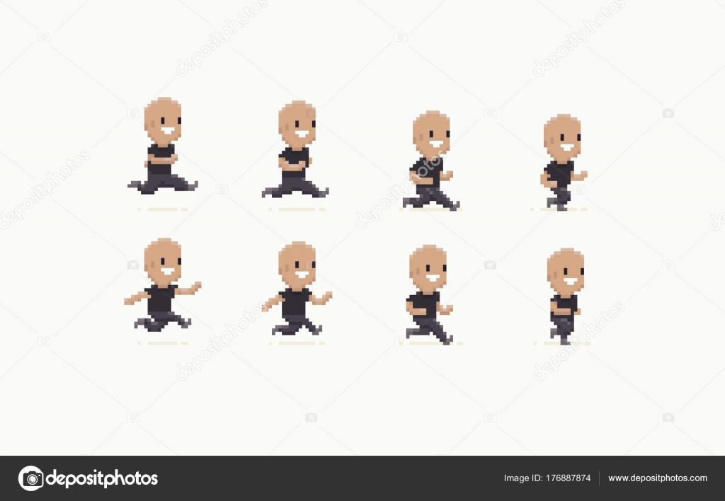 8-bit Running Man Stock Vector Image by ©chuckchee #176887874 8-bit Running Man Stock Vector Image by ©chuckchee #176887874