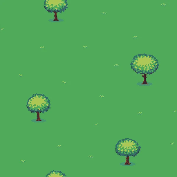 Pixel Art Bomen Vectorbeelden