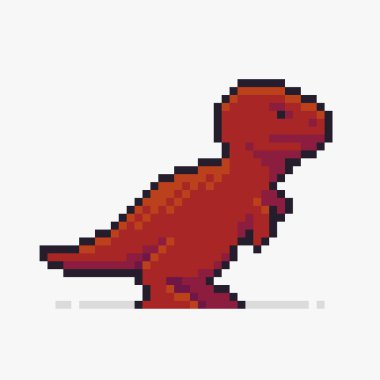 Pixel Art Triceratops