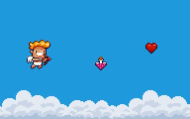 Piksel sanat aşk tanrısı