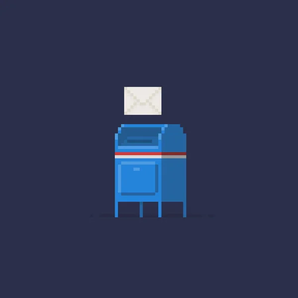 Pixel-Kunst-Briefkasten — Stockvektor