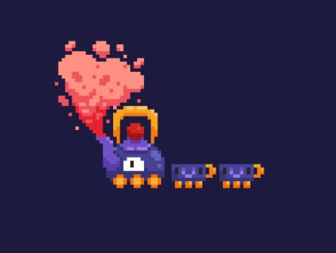 Piksel Sanat Çay Treni