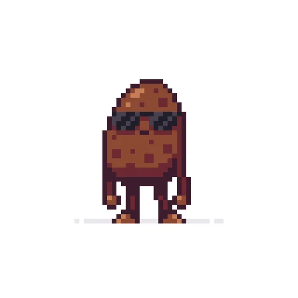 Pixel Art Potato — Stockový vektor