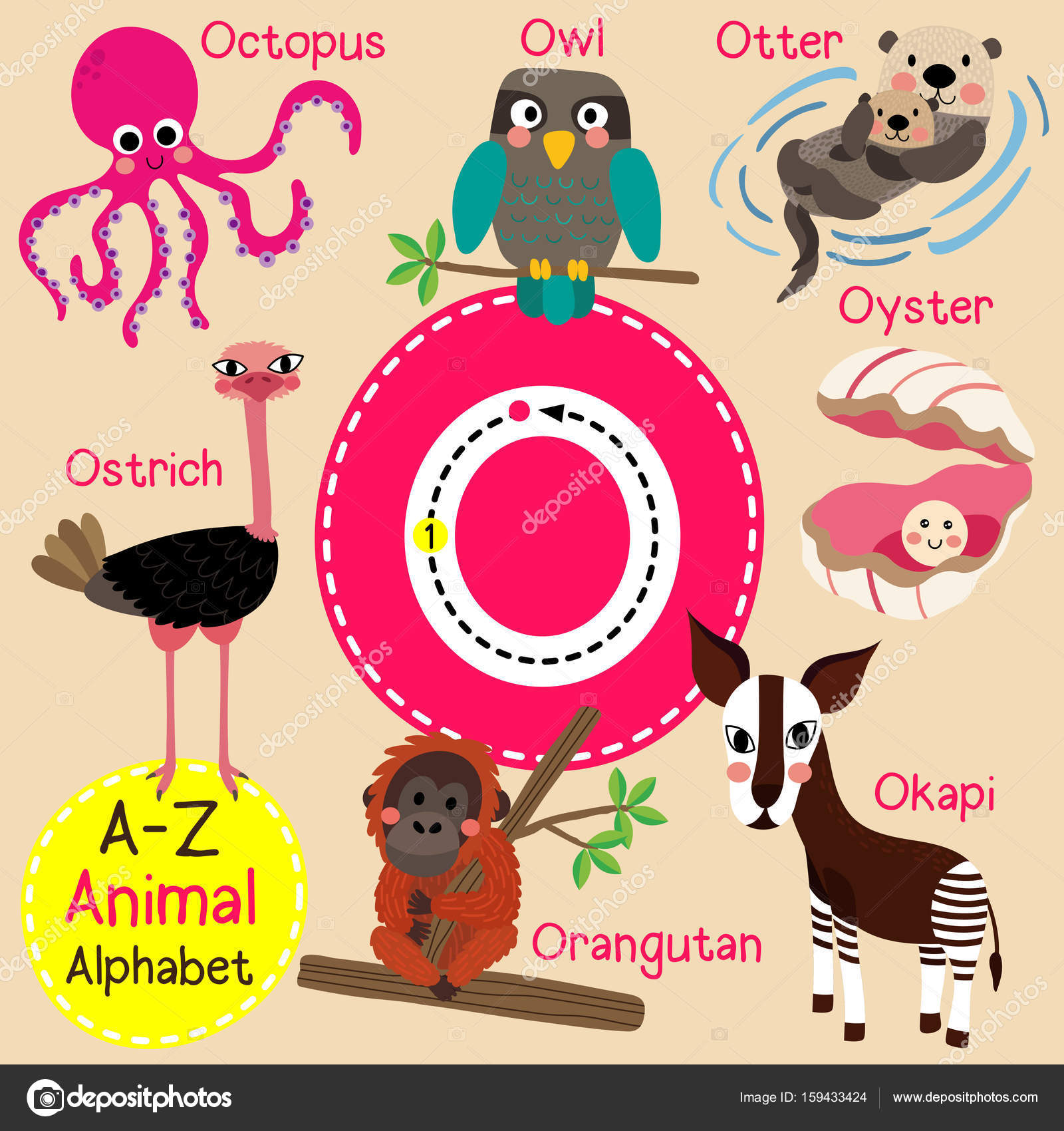 Trace & Learn the ABC with Animals –